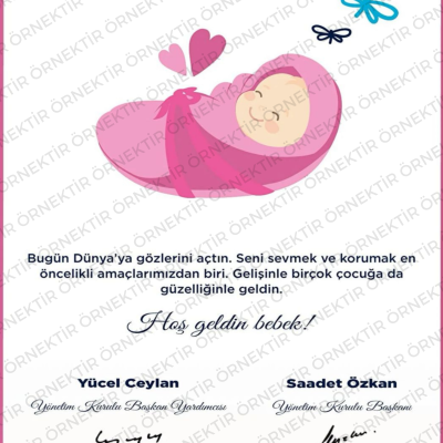 Hoş Geldin Destek Kartı